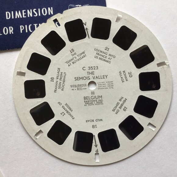 View-Master Reels Semois Valley Belgium Set of 3 Viewmaster Reels Sawyers C 352 - Picture 8 of 9